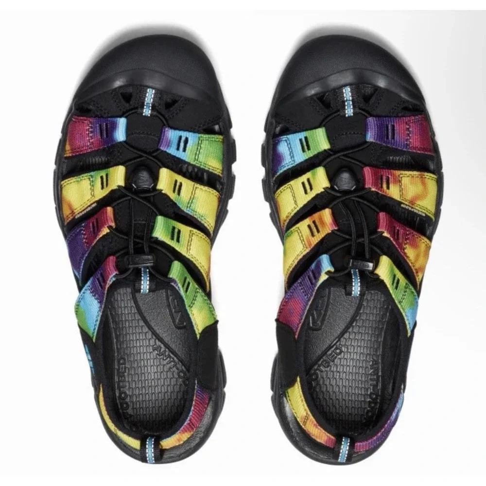 Keen Newport Retro Sandal Men's 14 Multi Tie Dye Hiking Outdoor Trail Water Shoe